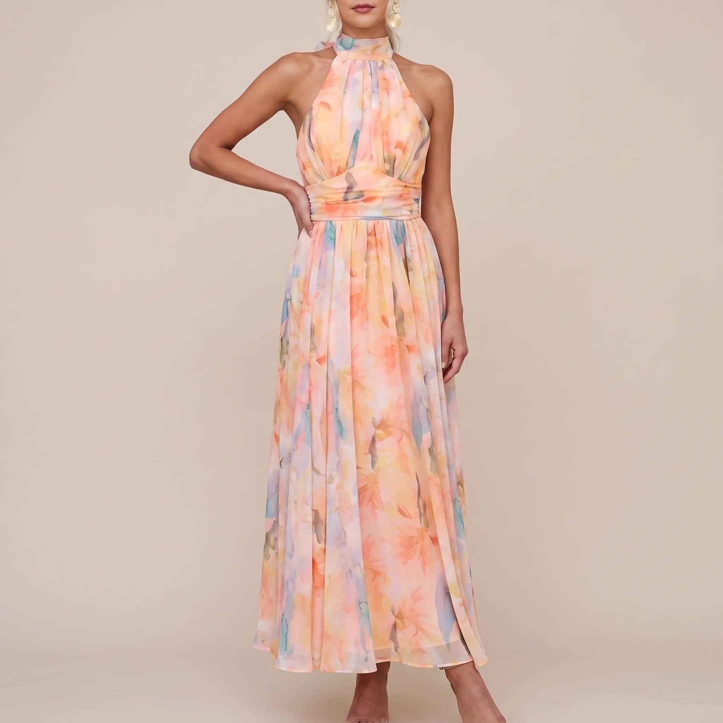 Bloomora | Elegancka Sukienka Maxi Na Letnie Uroczystości