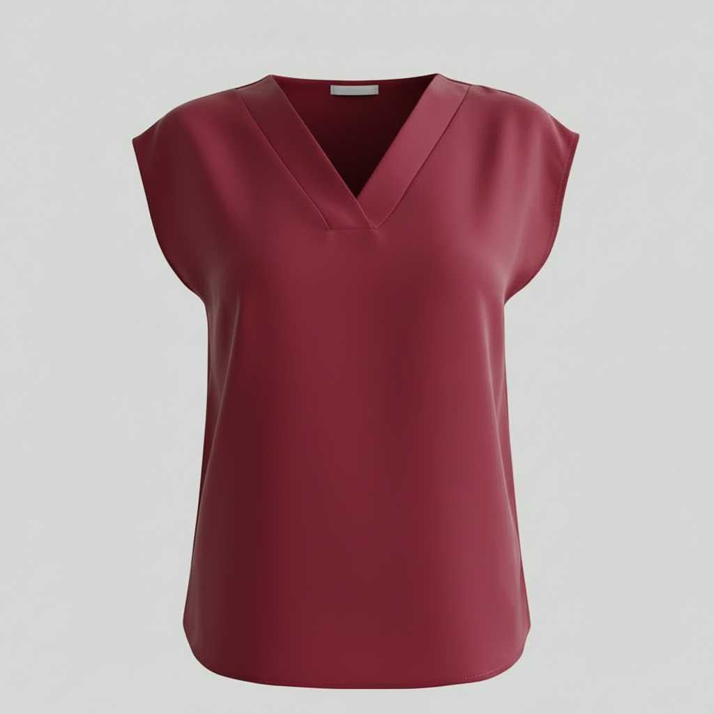 Letnia Bluzka Damska z Dekoltem V | Eleganckie Bluzki Damskie