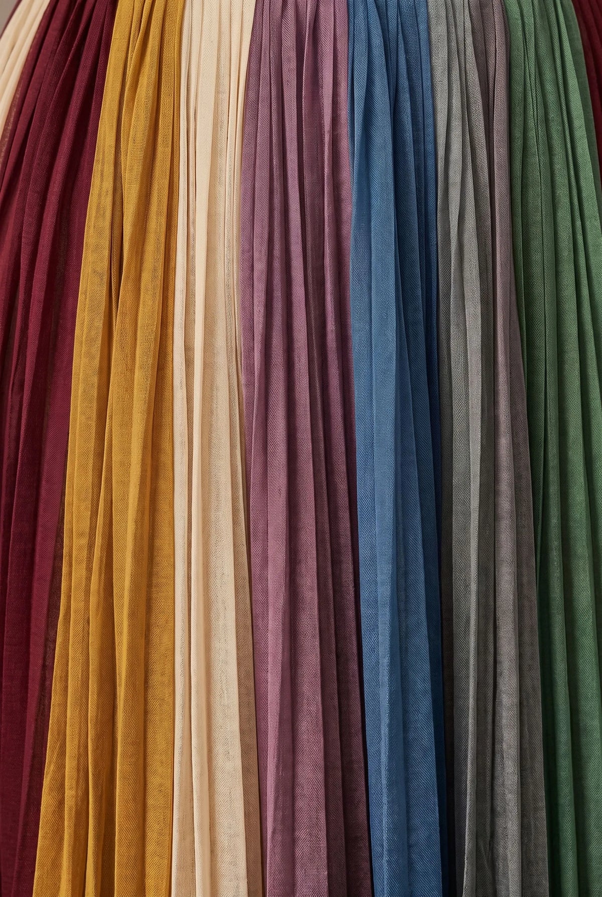 Pleatopia | Wielokolorowa Elegancka Sukienka Maxi