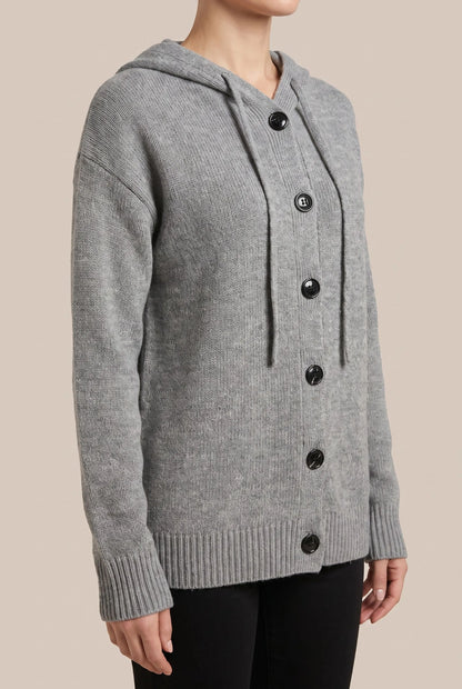 Aralia | Gruby Kardigan Oversize Z Kapturem