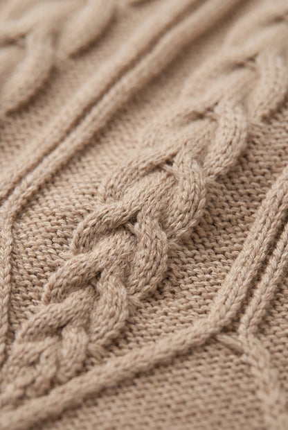 AuraKnit | Elegancki Sweter Damski Z Warkoczowym Splotem