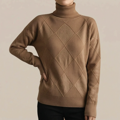 Auresa | Sweter W Romby Damski