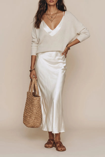 Avaria | Elegancki Luźny Casualowy Dwuczęściowy Komplet