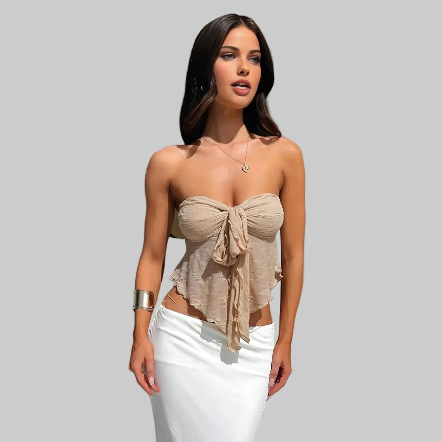 Levina | Top bez ramiączek typu bandeau