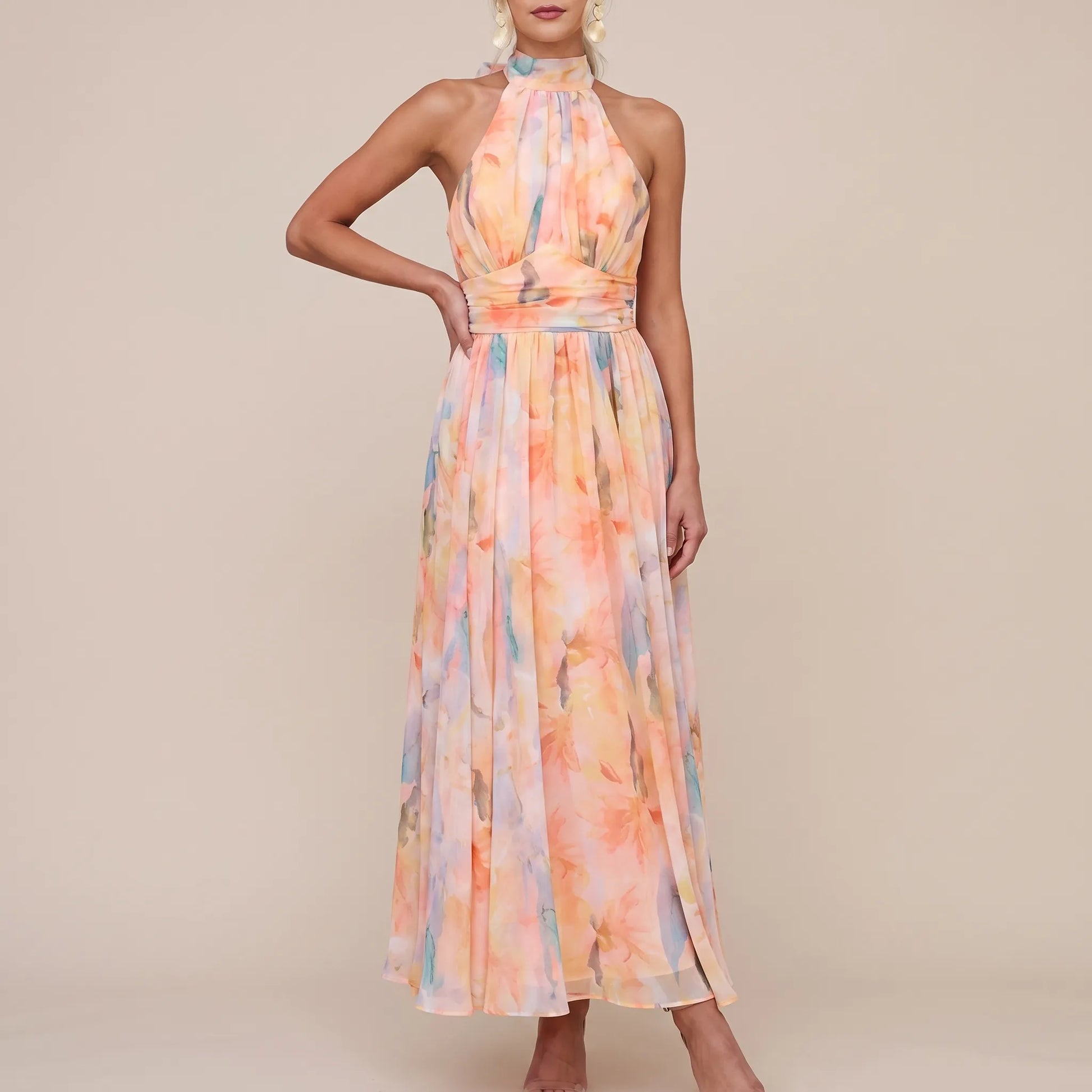 Bloomora | Elegancka Sukienka Maxi Na Letnie Uroczystości
