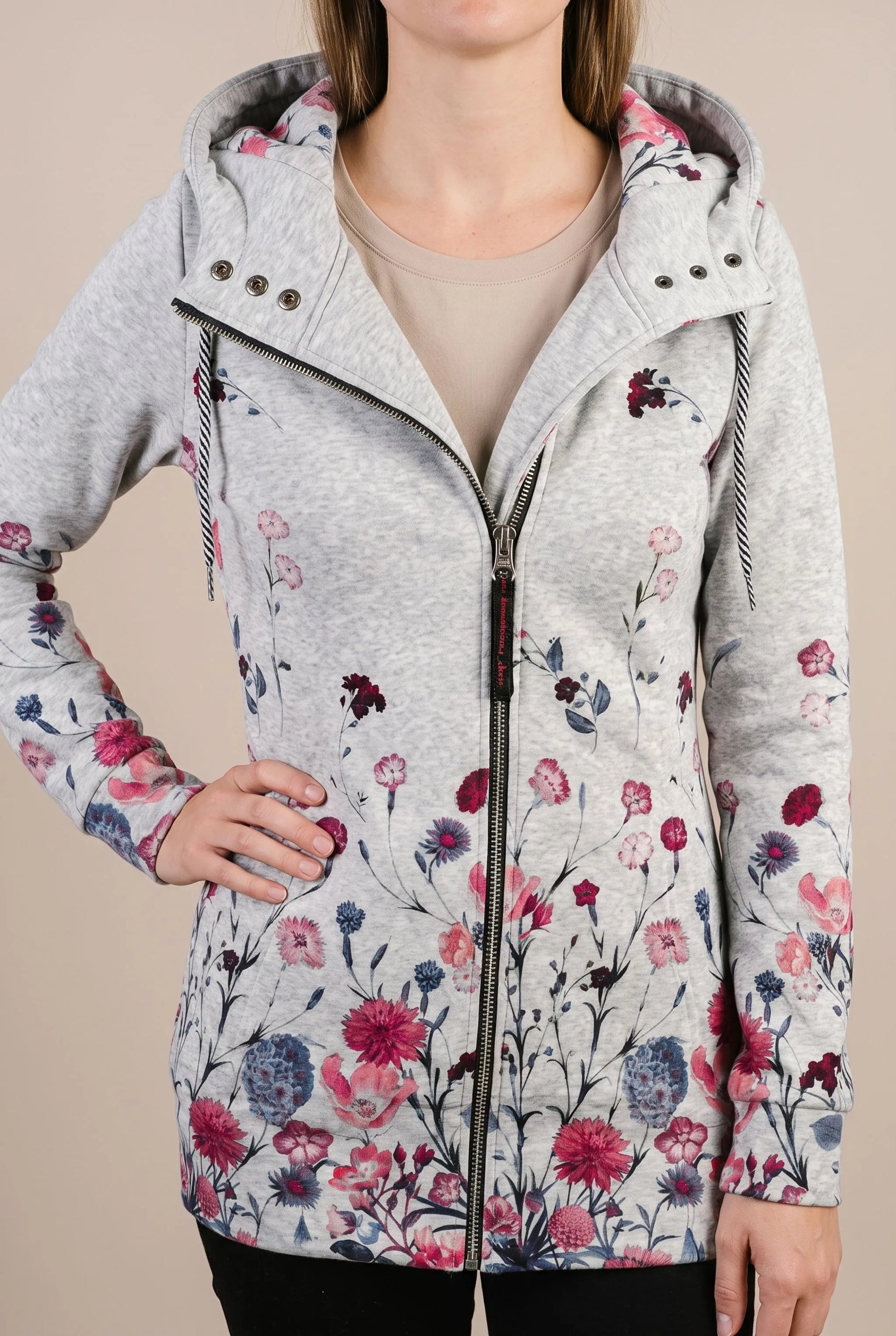 Blossoma | Rozpinana Bluza W Kwiaty