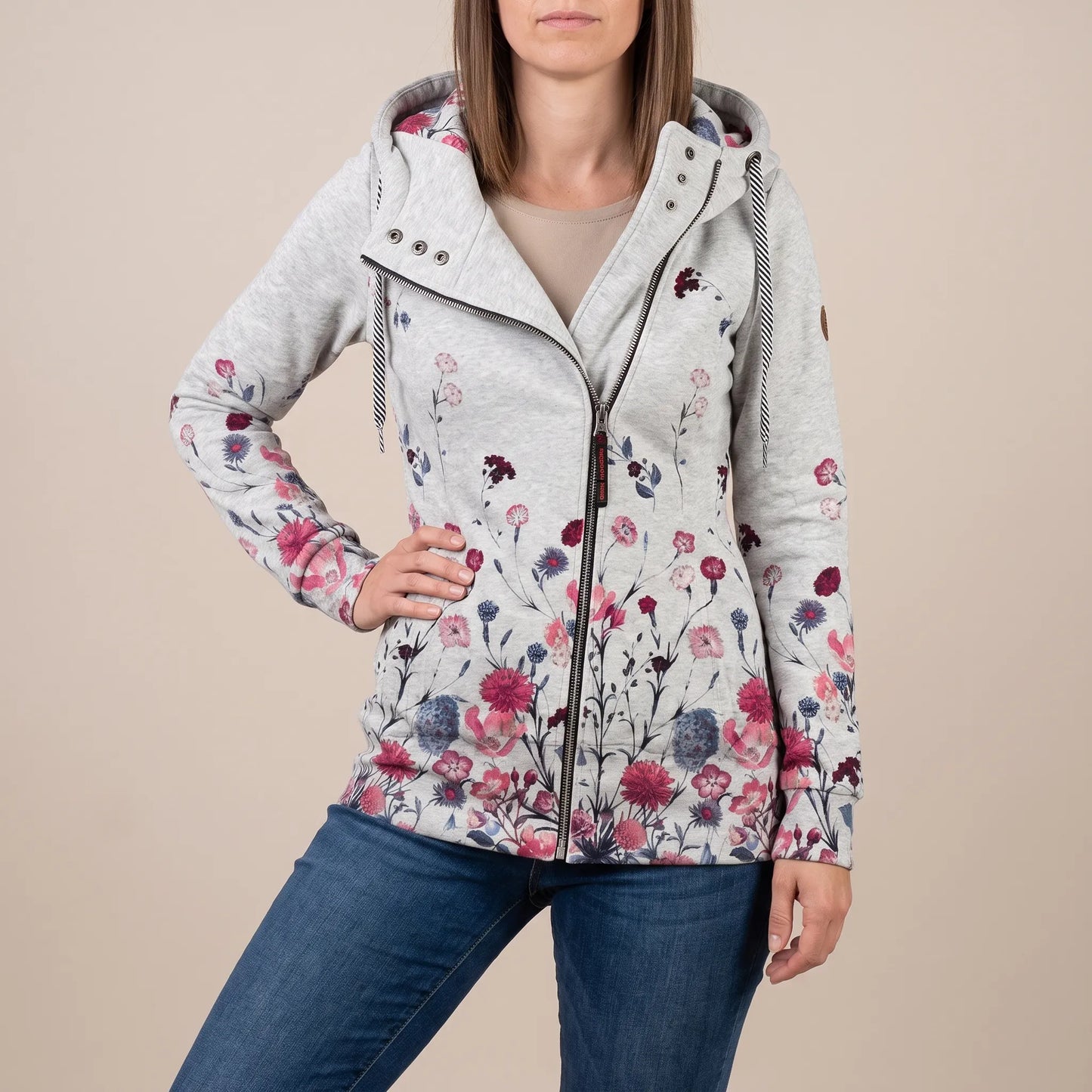Blossoma | Rozpinana Bluza W Kwiaty