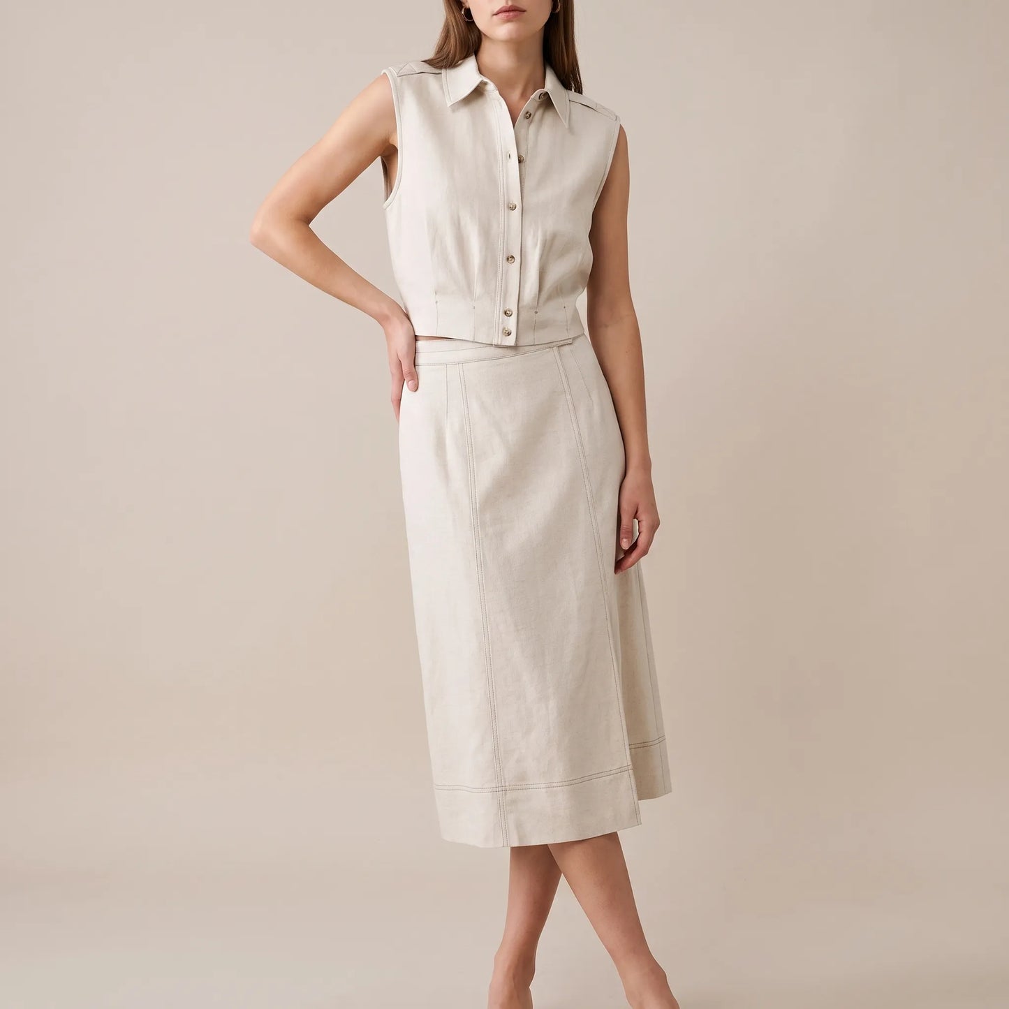 Breezely | Elegancki Komplet Dwuczęściowy Damski