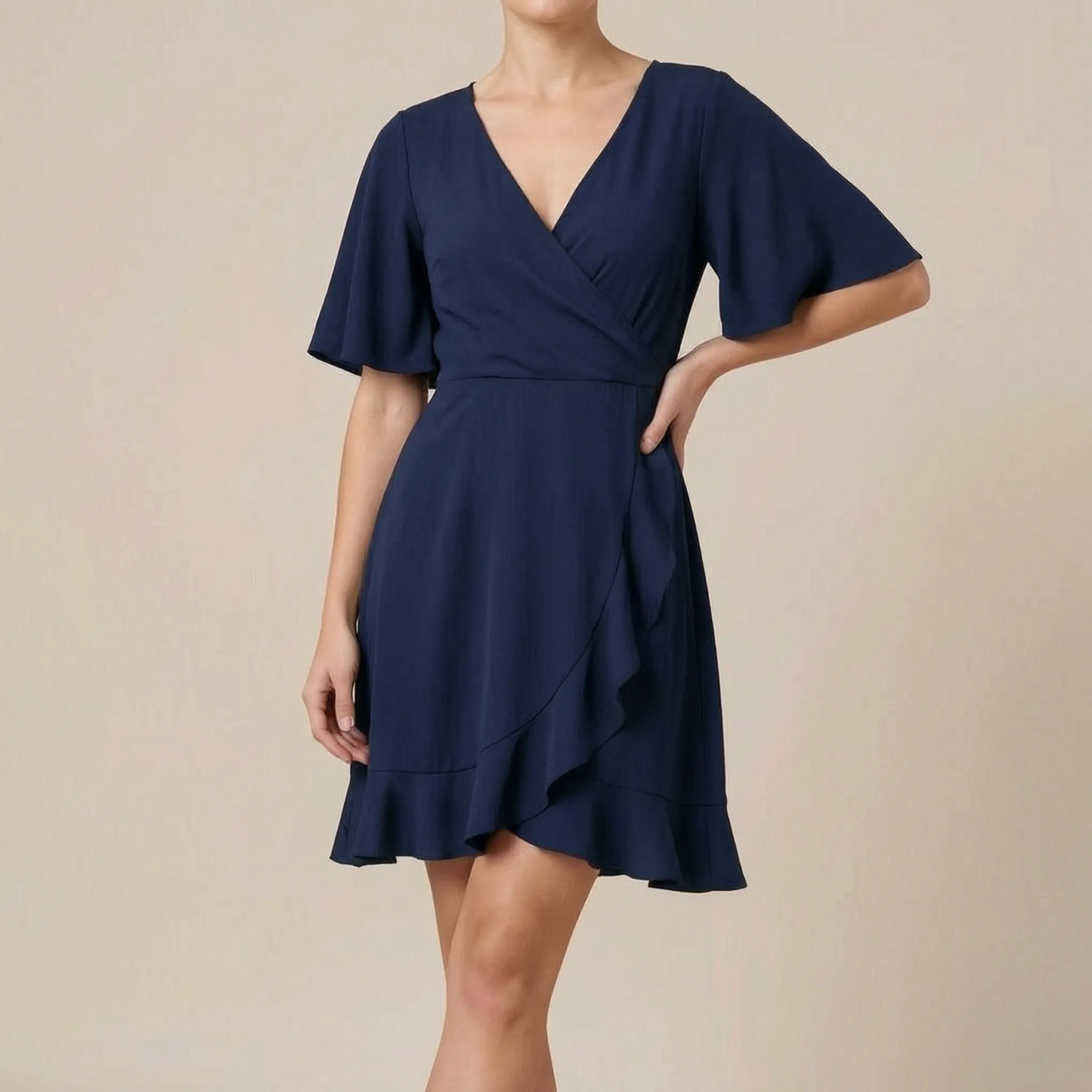 Breeziq | Zwiewna Letnia Sukienka Damska Z Falbaną