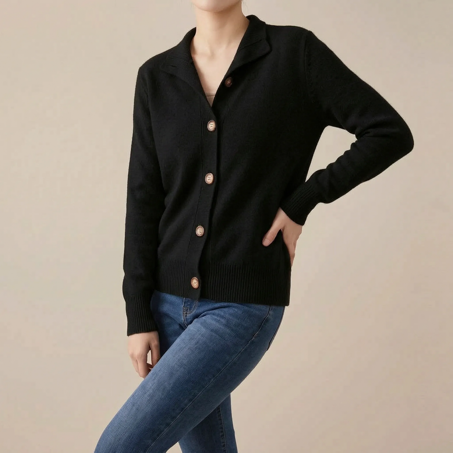 Calevia | Elegancki Kardigan Rozpinany Damski