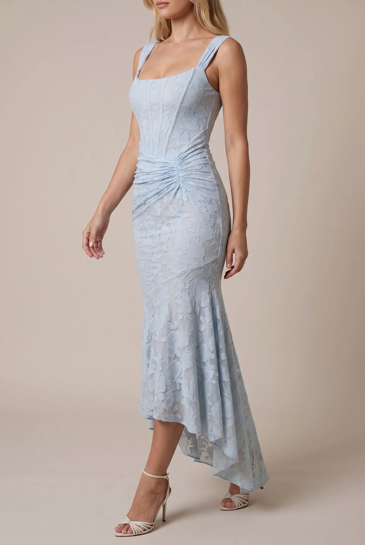 Celeste | Elegancka Sukienka Maxi W Kwiaty