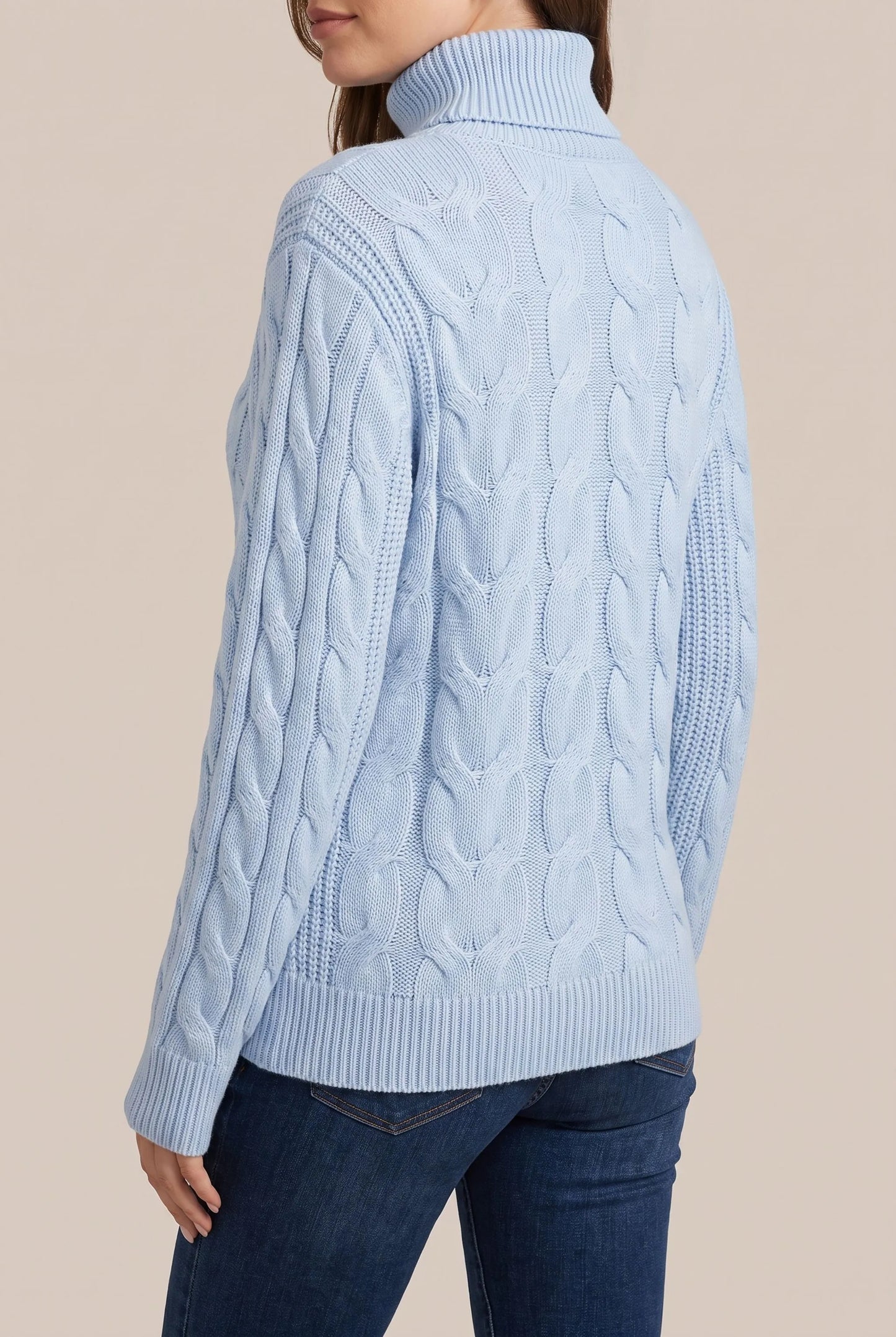 Cozyllia | Różowy Sweter Z Golfem Damski