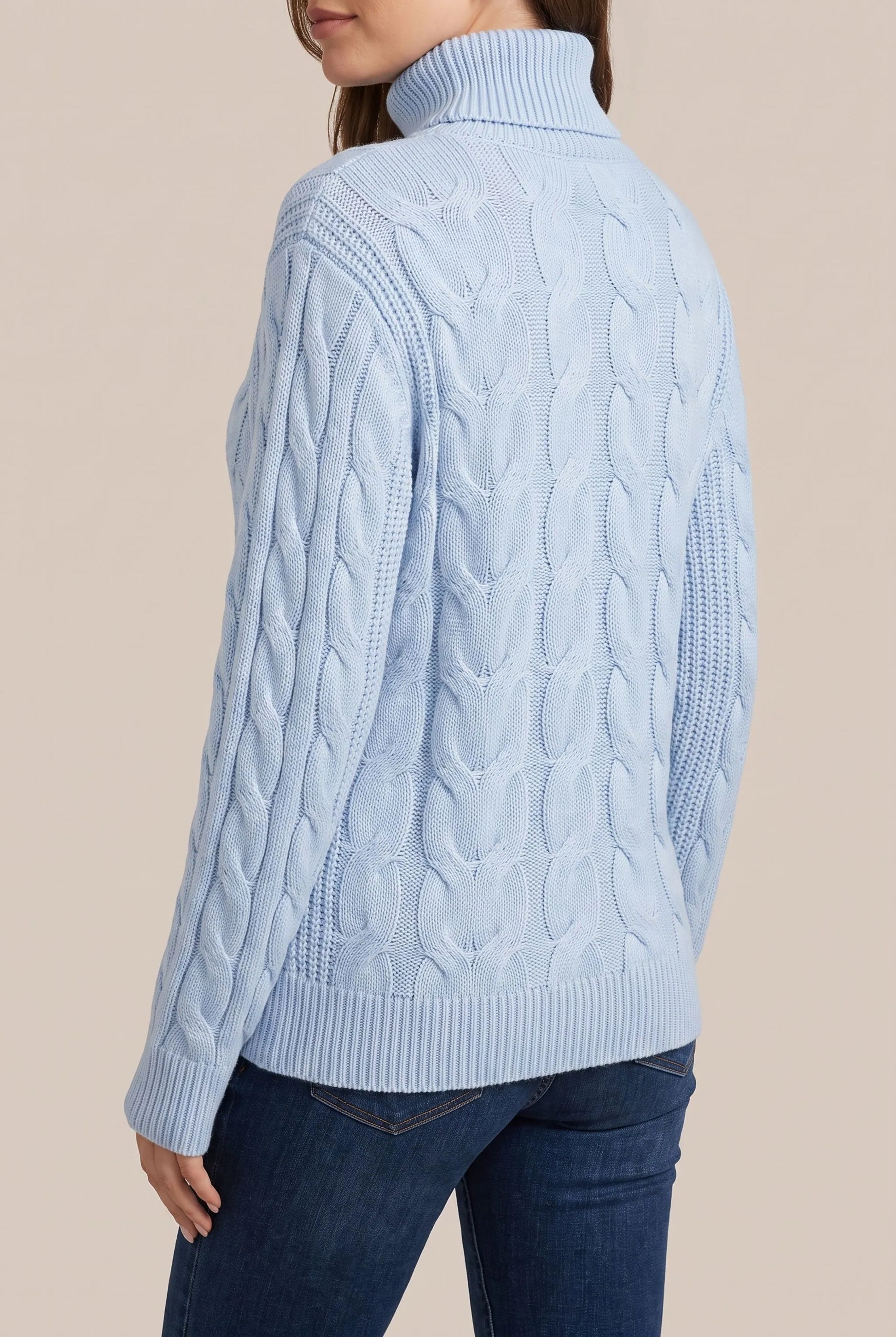 Cozyllia | Różowy Sweter Z Golfem Damski