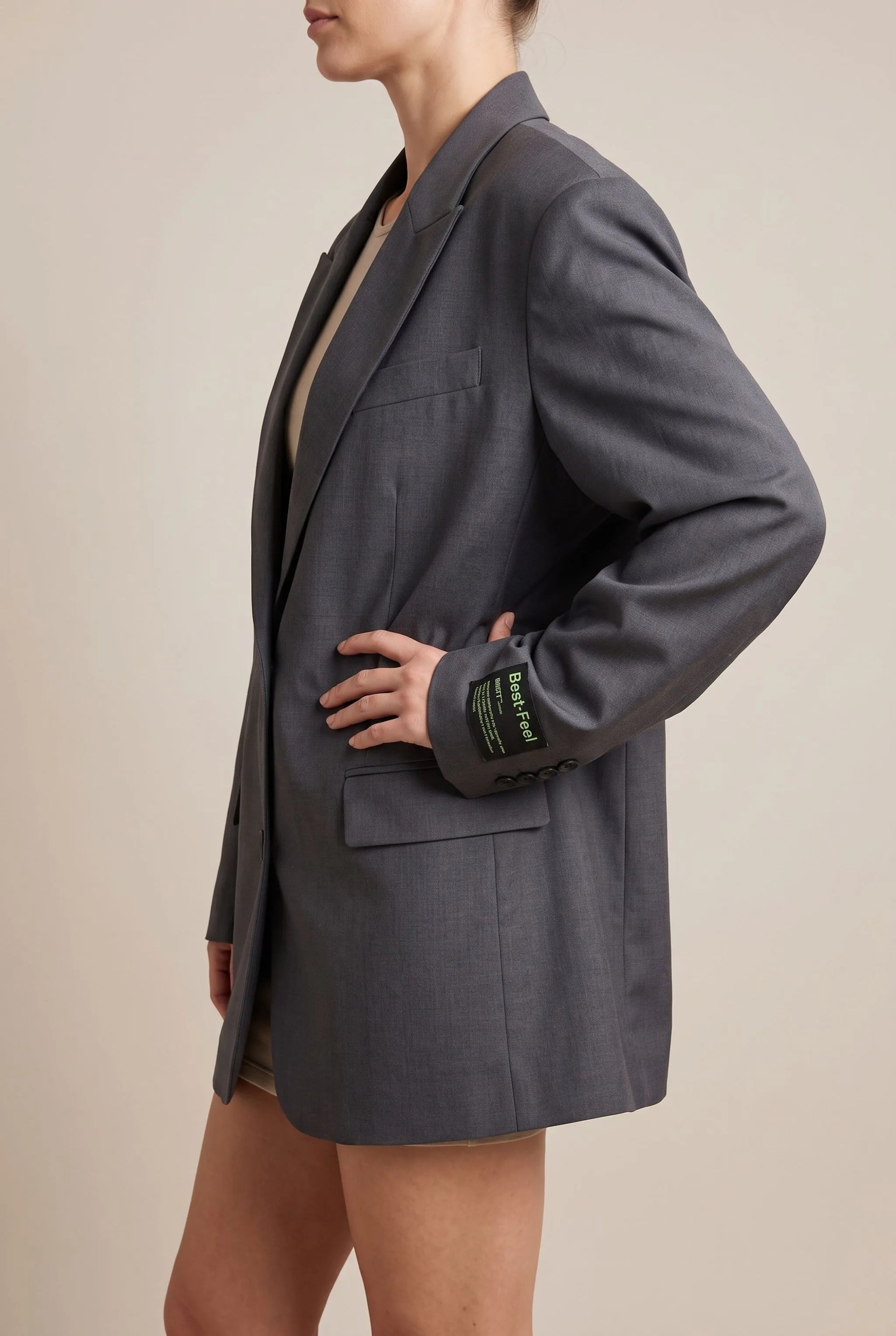Dalina | Czarna Marynarka Damska Oversize