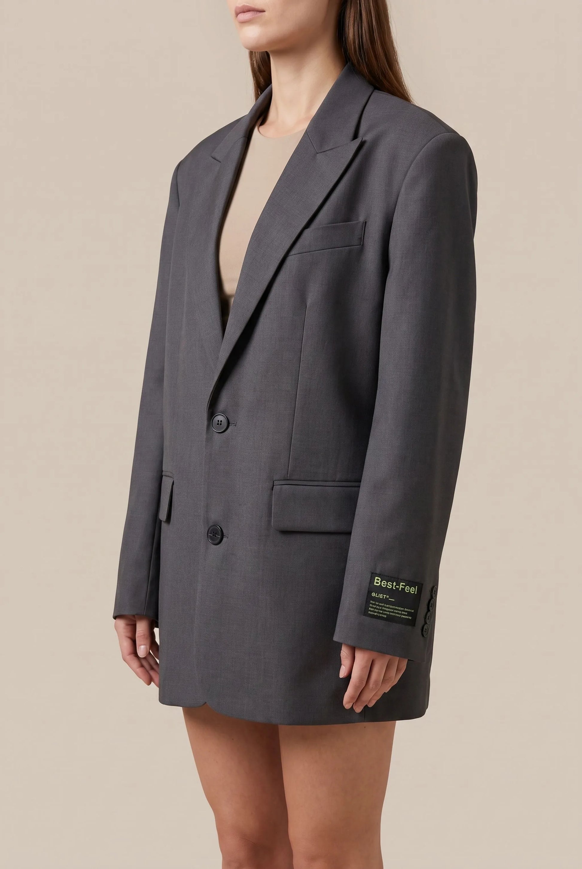 Dalina | Czarna Marynarka Damska Oversize