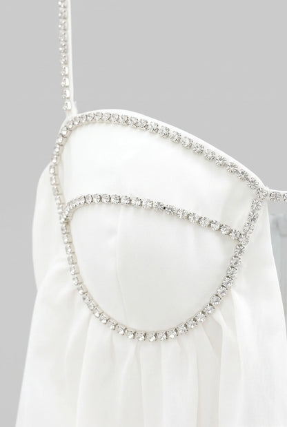 Dazlyn | Rozkloszowana Krótka Sukienka Babydoll