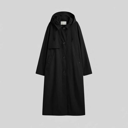 Długi Trencz Damski | Płaszcz Zimowy Damski Elegancki