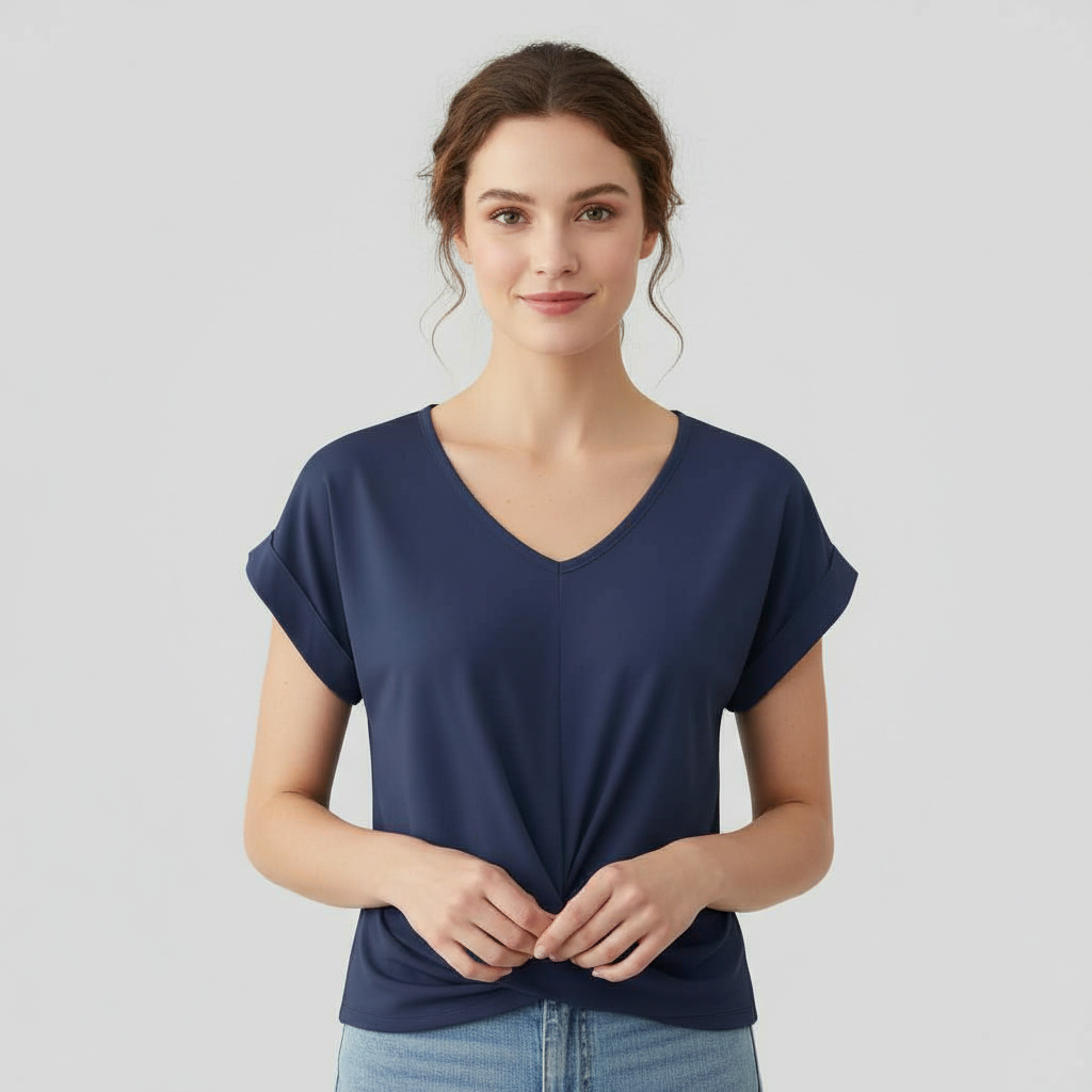 Elegancki Top Damski z Krótkim Rękawem | Topy Damskie Lato