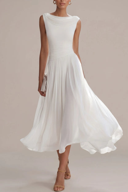 Elytia | Elegancka Plisowana Sukienka Midi