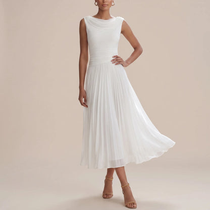 Elytia | Elegancka Plisowana Sukienka Midi
