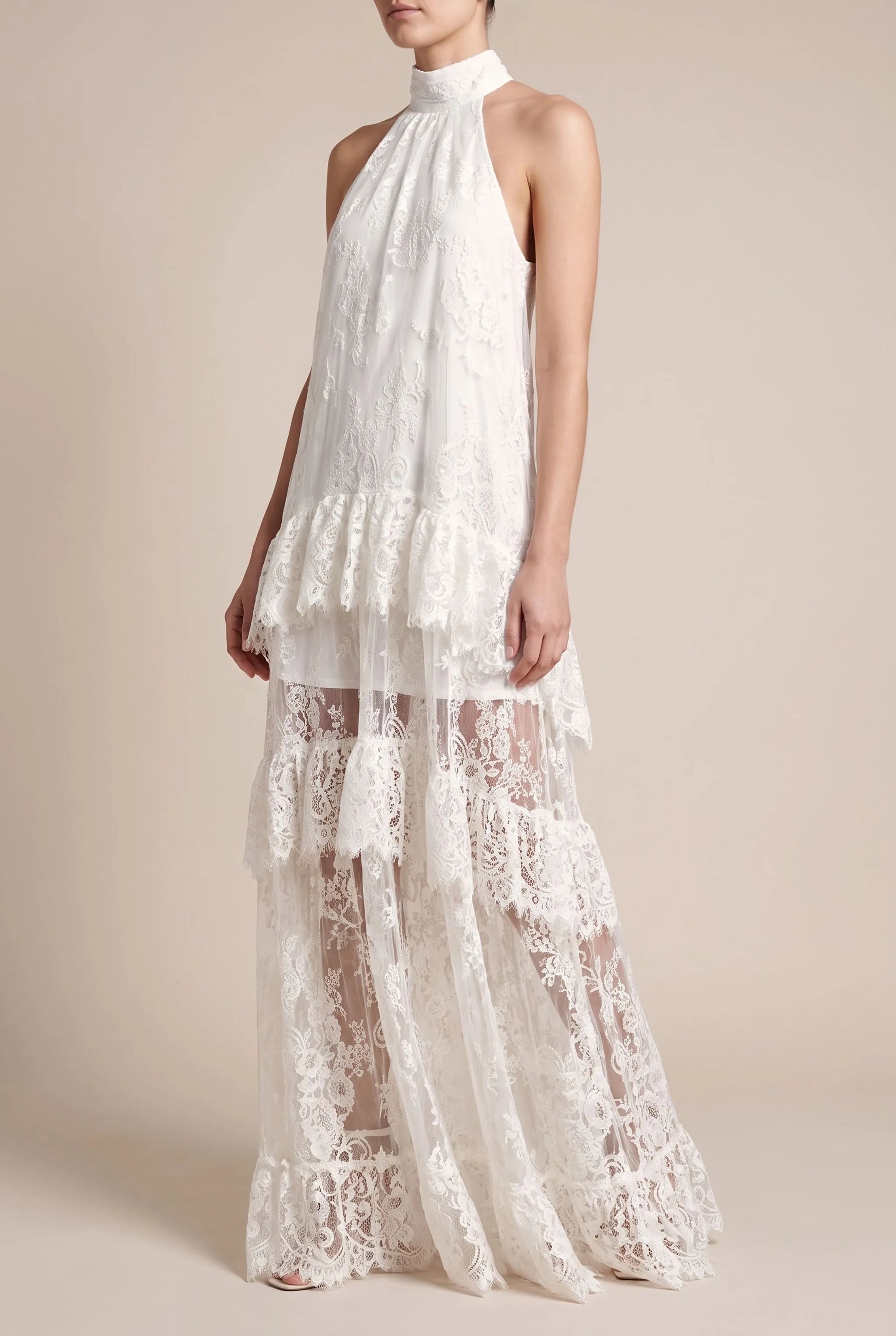 Evorla | Biała Letnia Sukienka Maxi W Stylu Boho