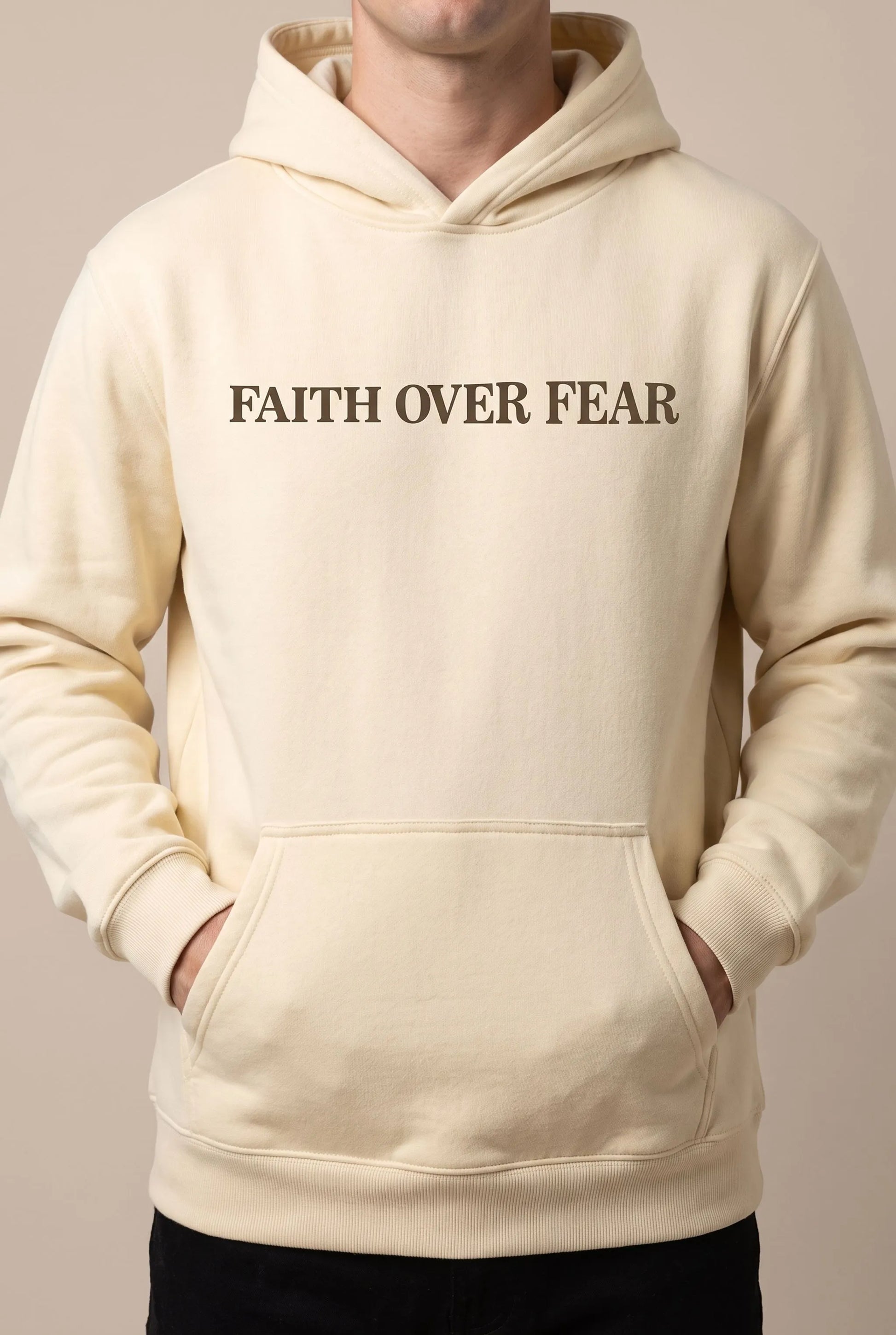 Faithfuls | Luźna Biała Bluza Z Kapturem