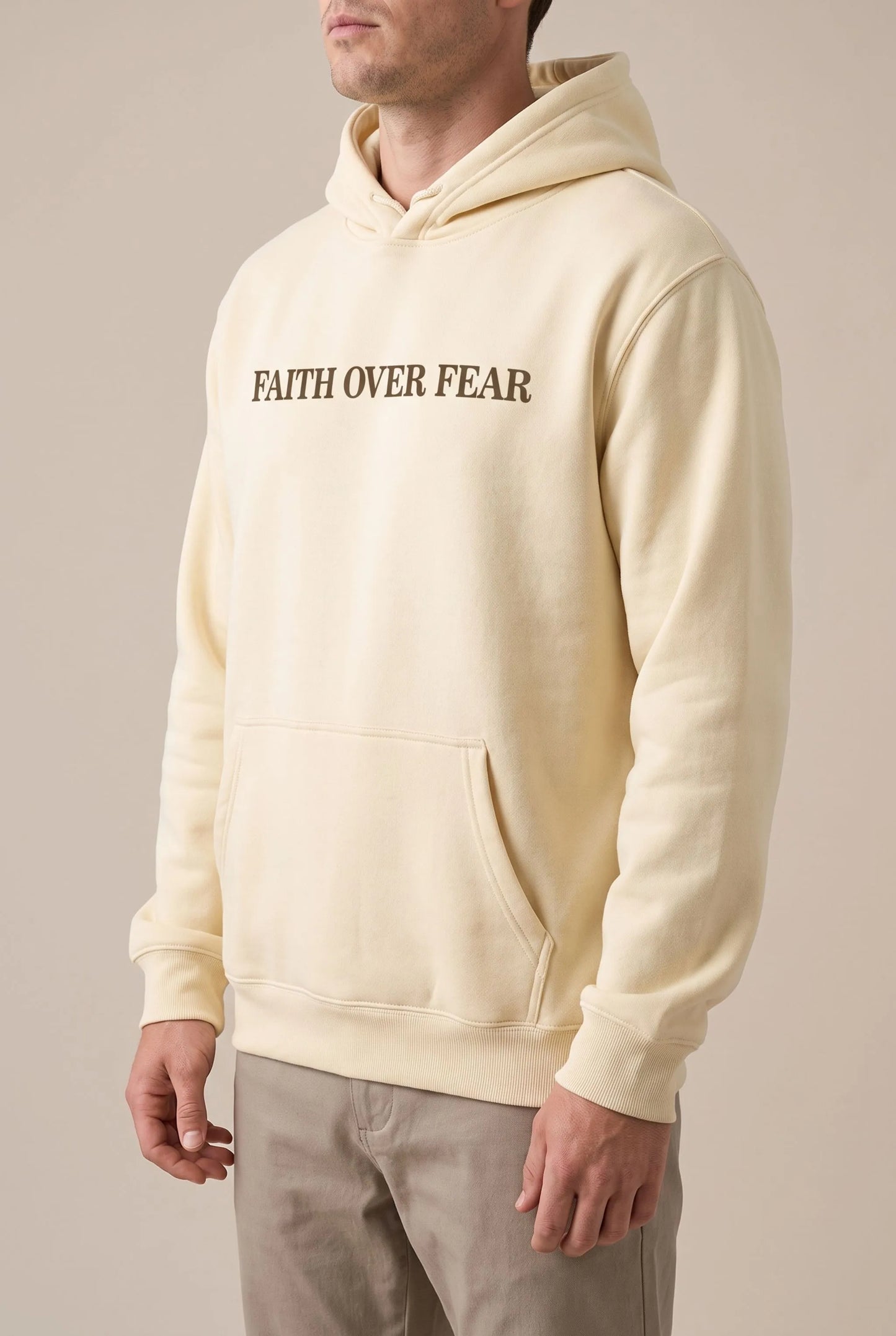 Faithfuls | Luźna Biała Bluza Z Kapturem