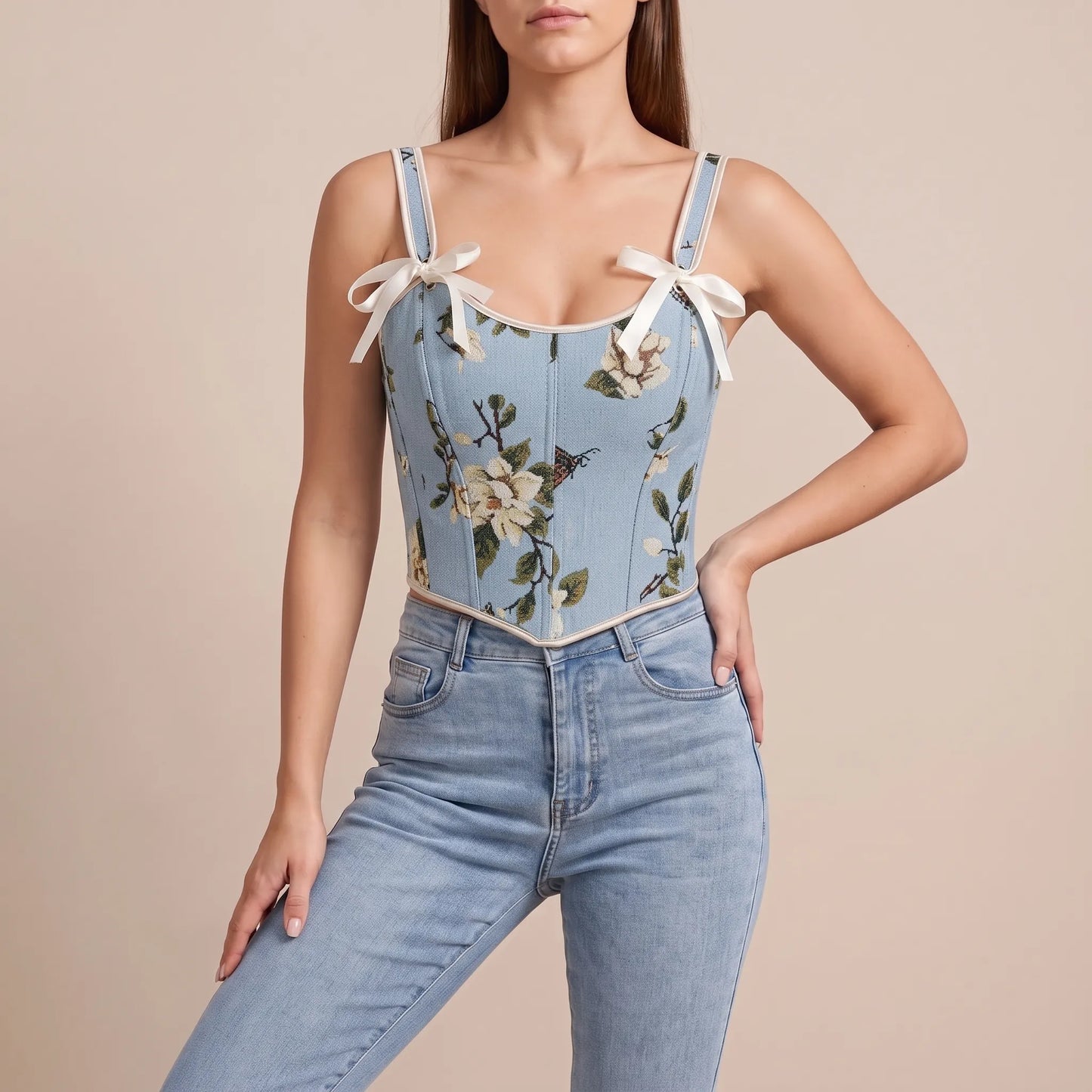 Florina | Kwiatowy Top Gorset