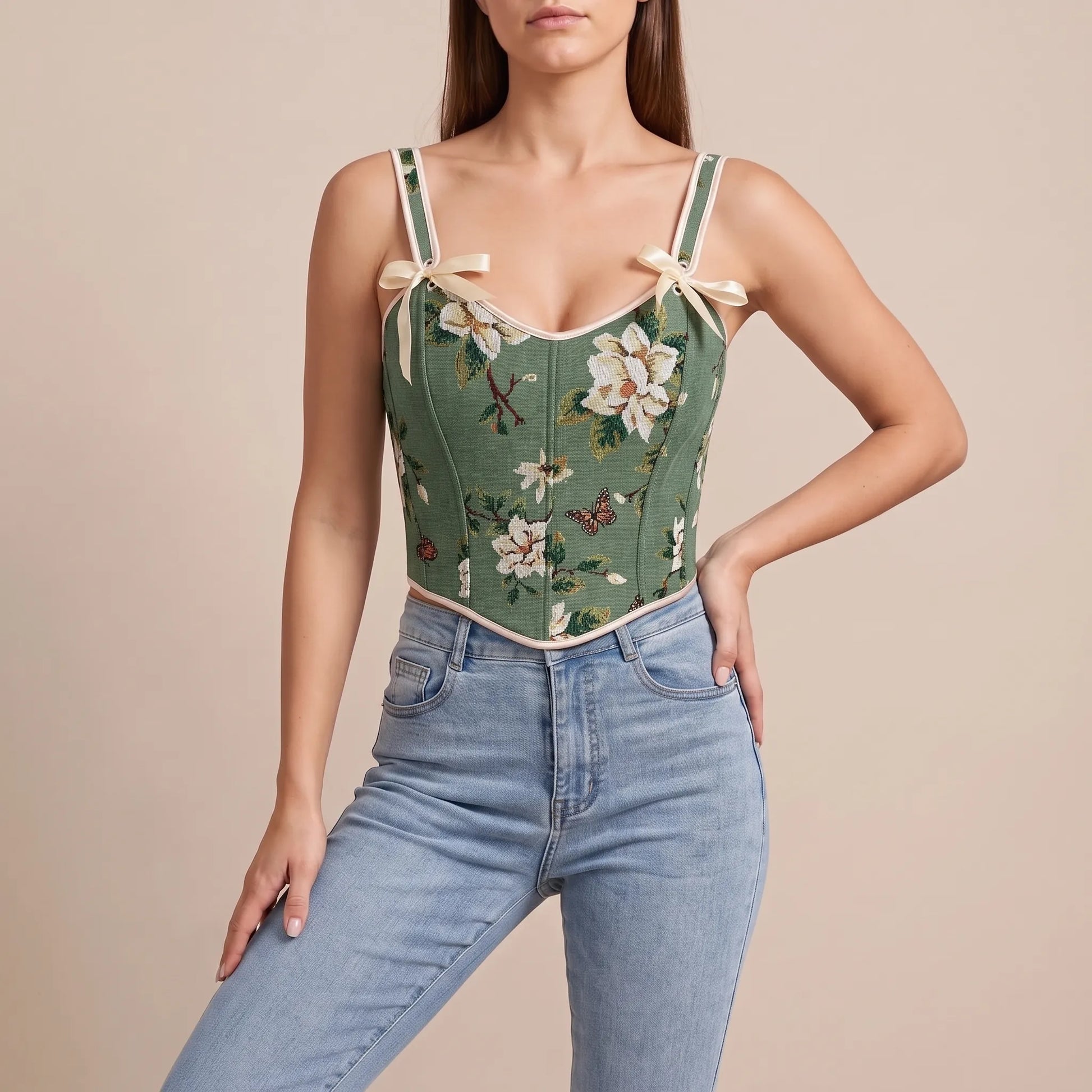 Florina | Kwiatowy Top Gorset