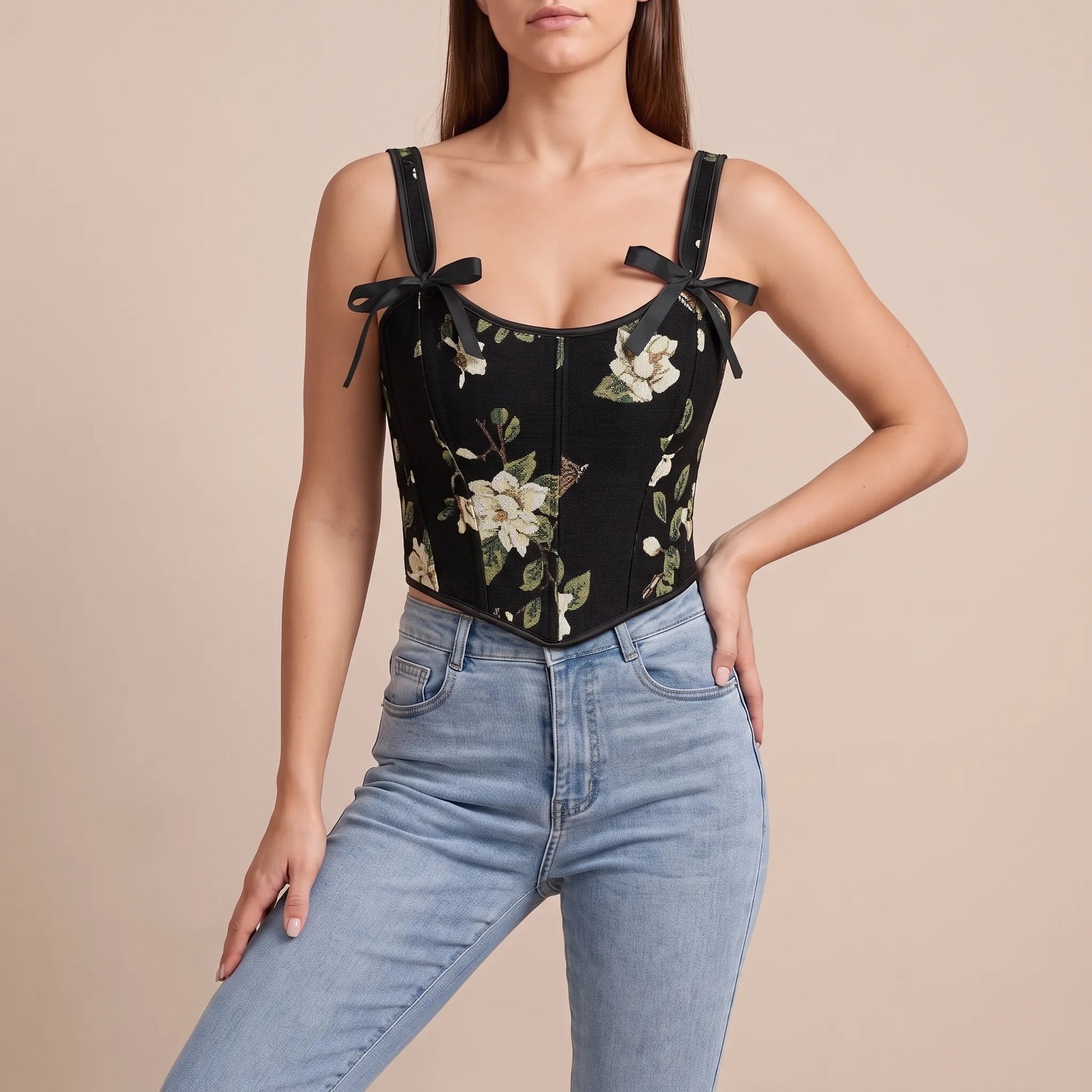 Florina | Kwiatowy Top Gorset
