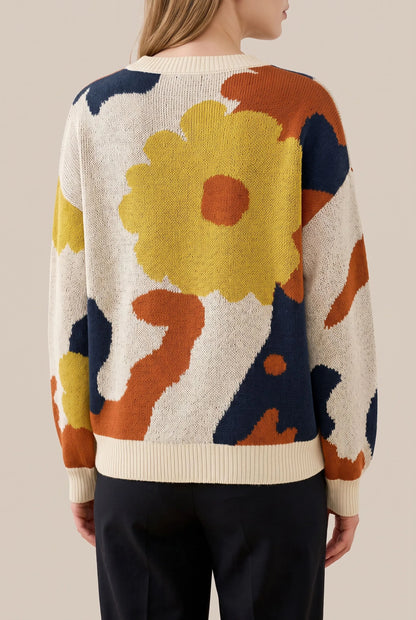 Florisana | Wzorzysty Sweter Damski