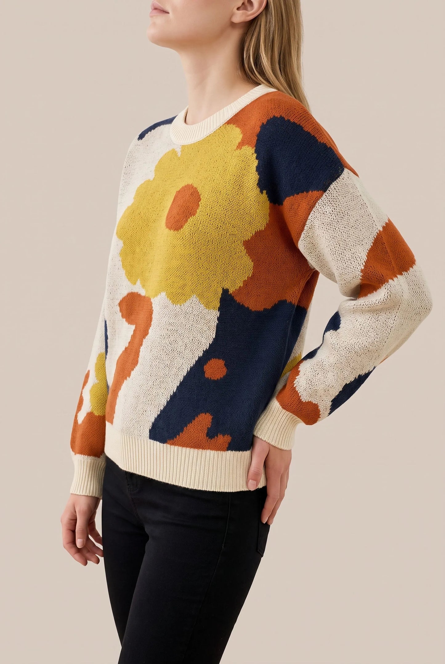Florisana | Wzorzysty Sweter Damski