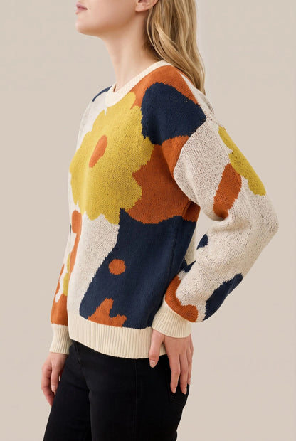 Florisana | Wzorzysty Sweter Damski