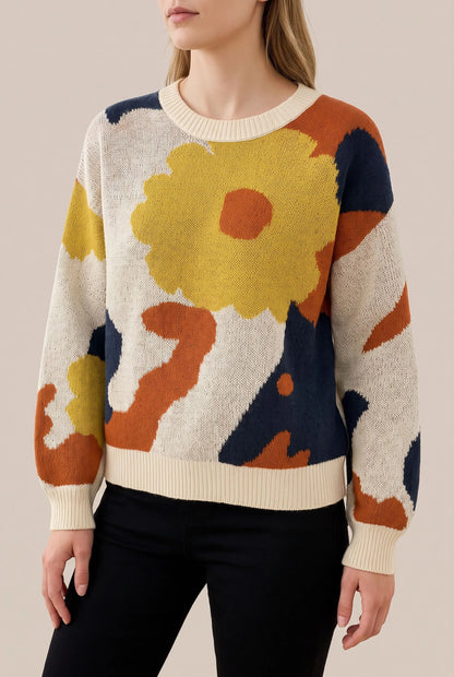 Florisana | Wzorzysty Sweter Damski