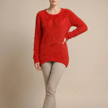 Fluffis | Puszysty Sweter Damski O Luźnym Kroju