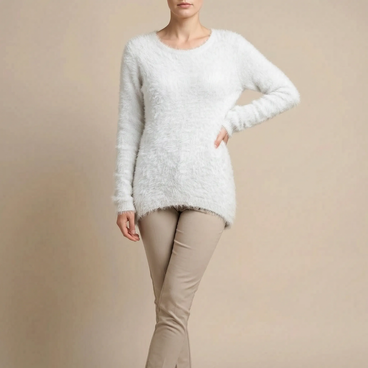 Fluffis | Puszysty Sweter Damski O Luźnym Kroju