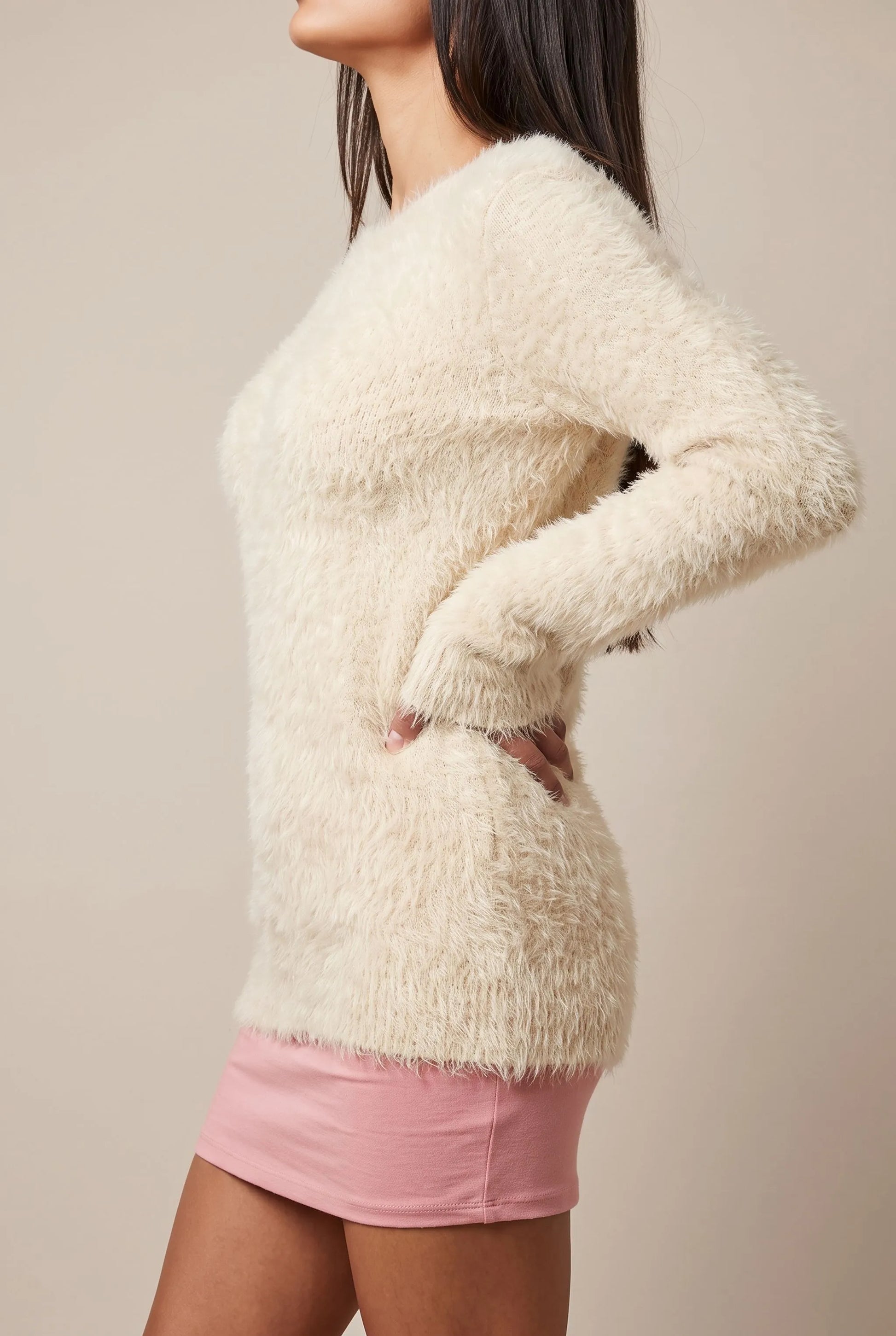 Fluffis | Puszysty Sweter Damski O Luźnym Kroju