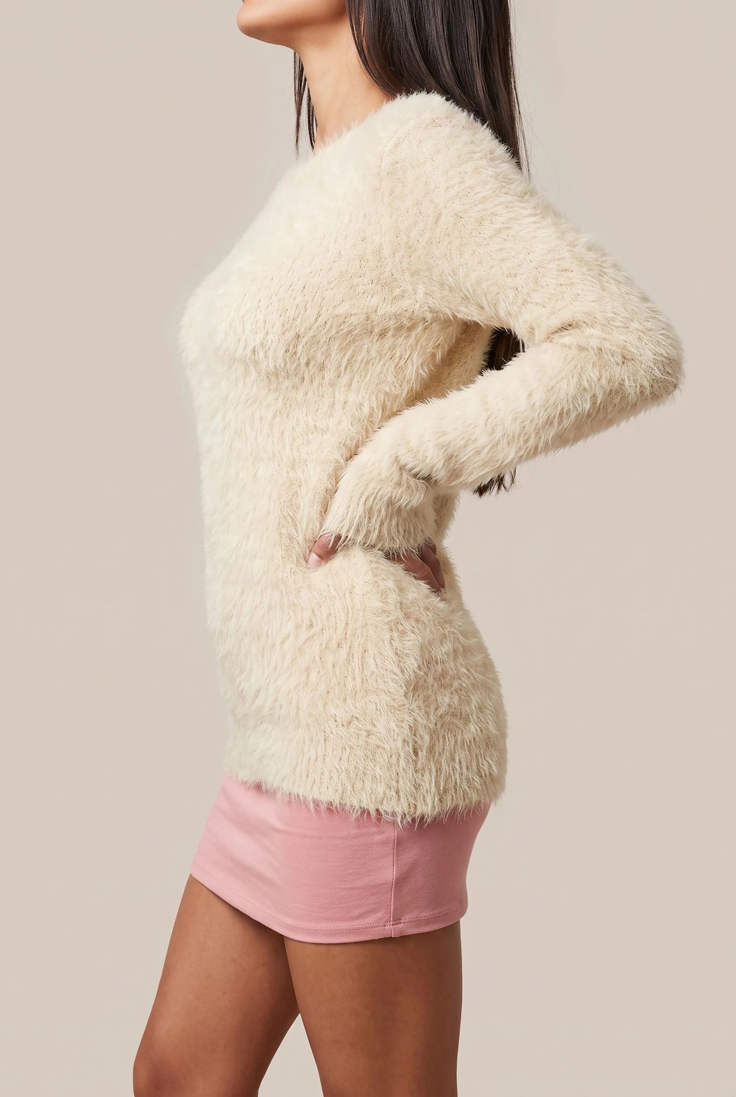 Fluffis | Puszysty Sweter Damski O Luźnym Kroju