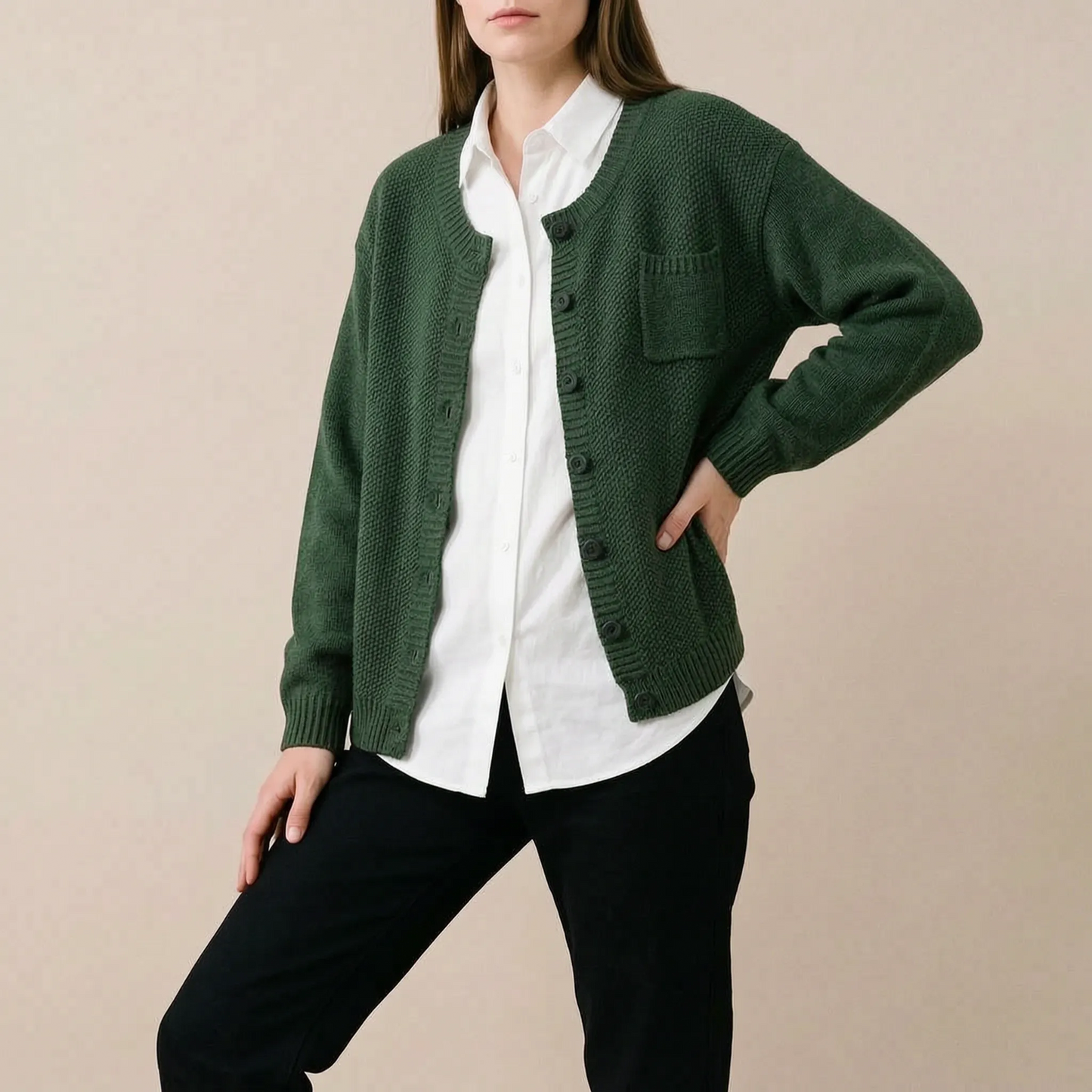 Kardima | Klasyczny Krótki Kardigan Z Guzikami