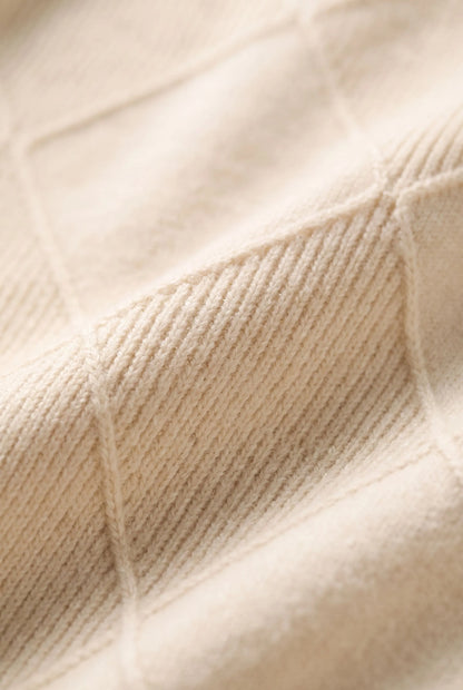 Knitrix | Sweter Typu Golf Z Wyrazistym Splotem