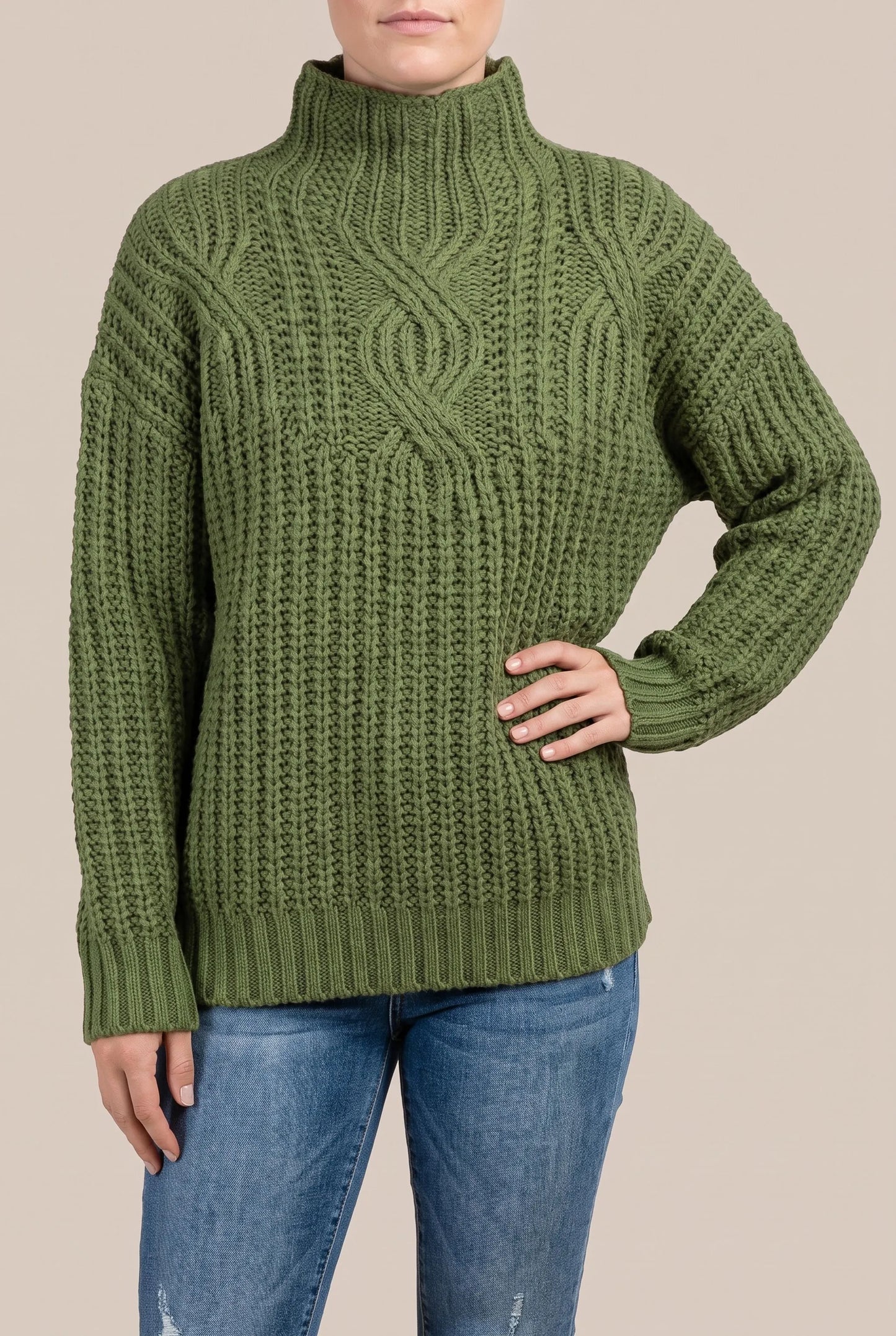 Knyte | Swobodny Czarny Sweter Damski