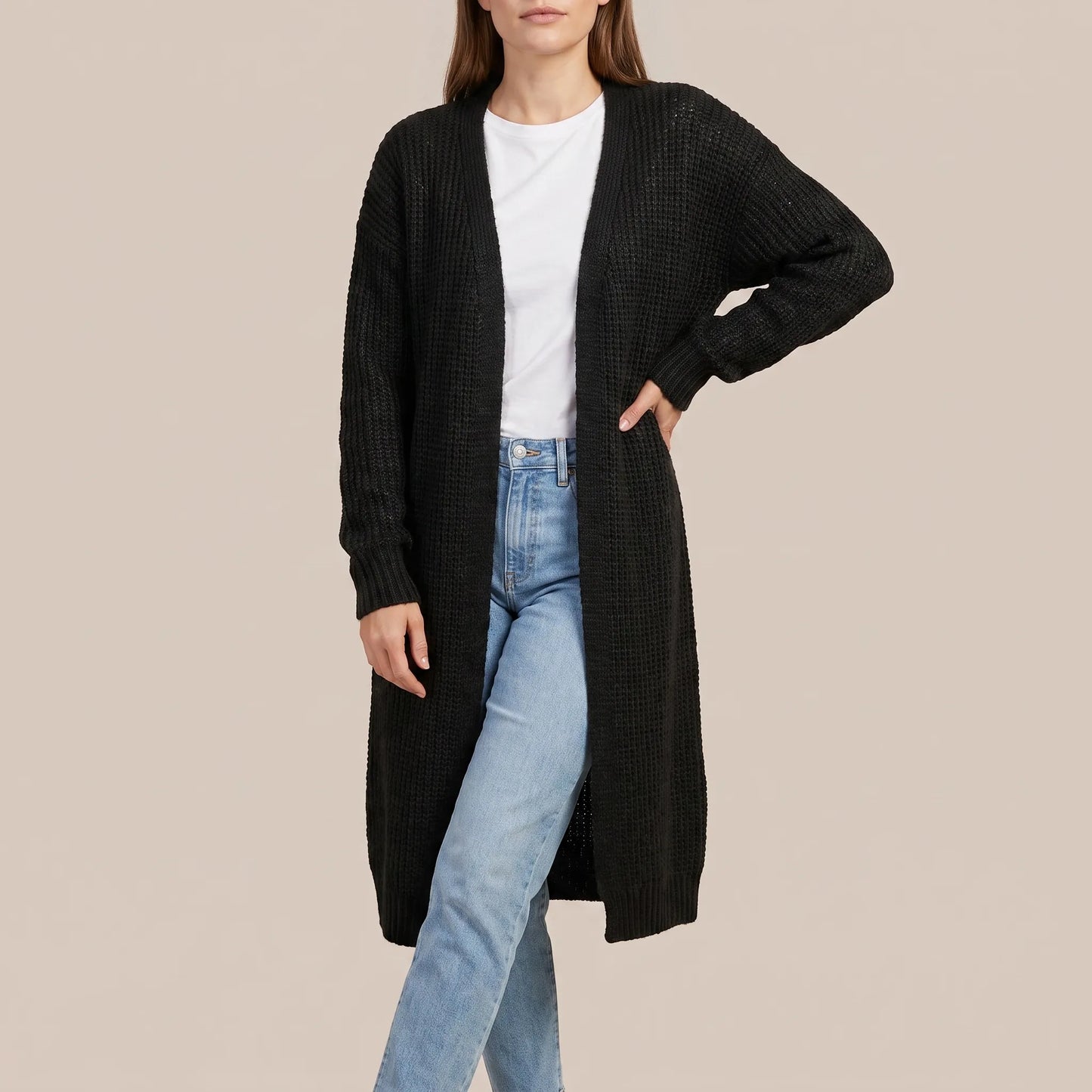 LayerLuxe | Długi Kardigan Damski