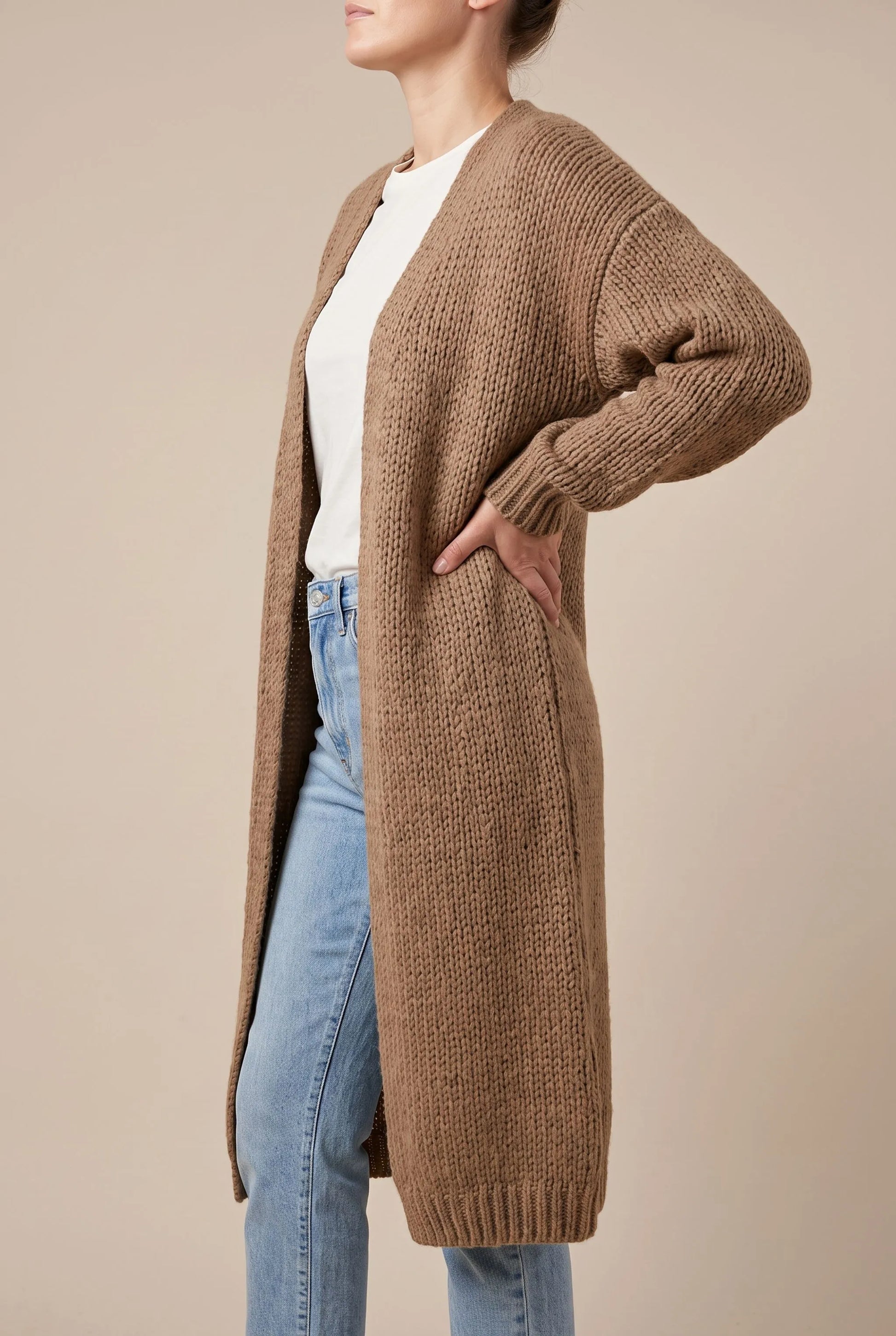 LayerLuxe | Długi Kardigan Damski