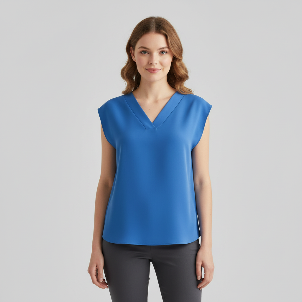 Letnia Bluzka Damska z Dekoltem V | Eleganckie Bluzki Damskie