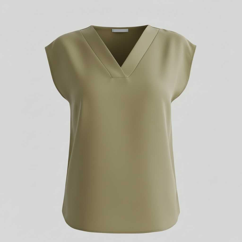 Letnia Bluzka Damska z Dekoltem V | Eleganckie Bluzki Damskie