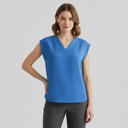 Letnia Bluzka Damska z Dekoltem V | Eleganckie Bluzki Damskie