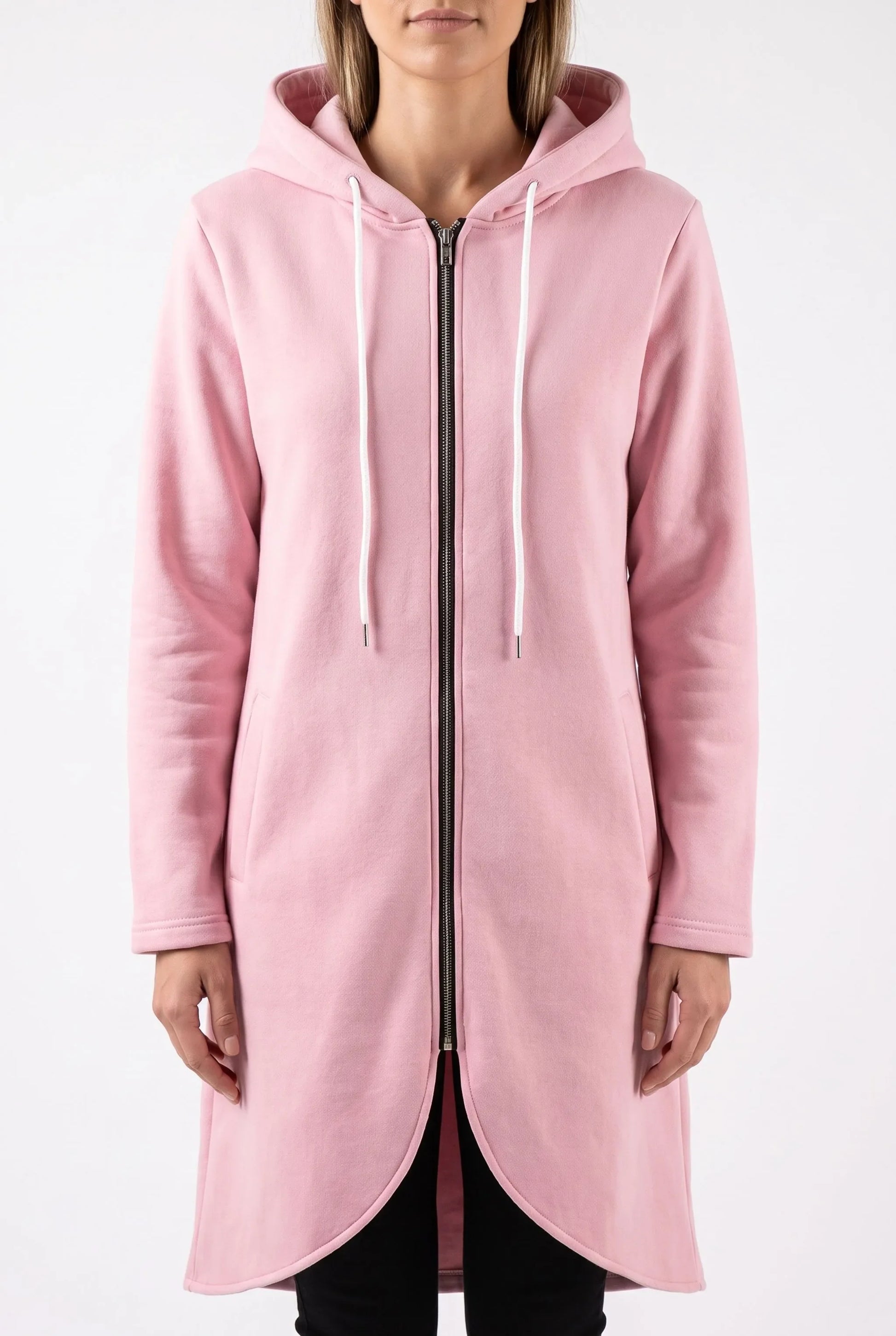 Longzip | Długa Bluza Z Kapturem Damska