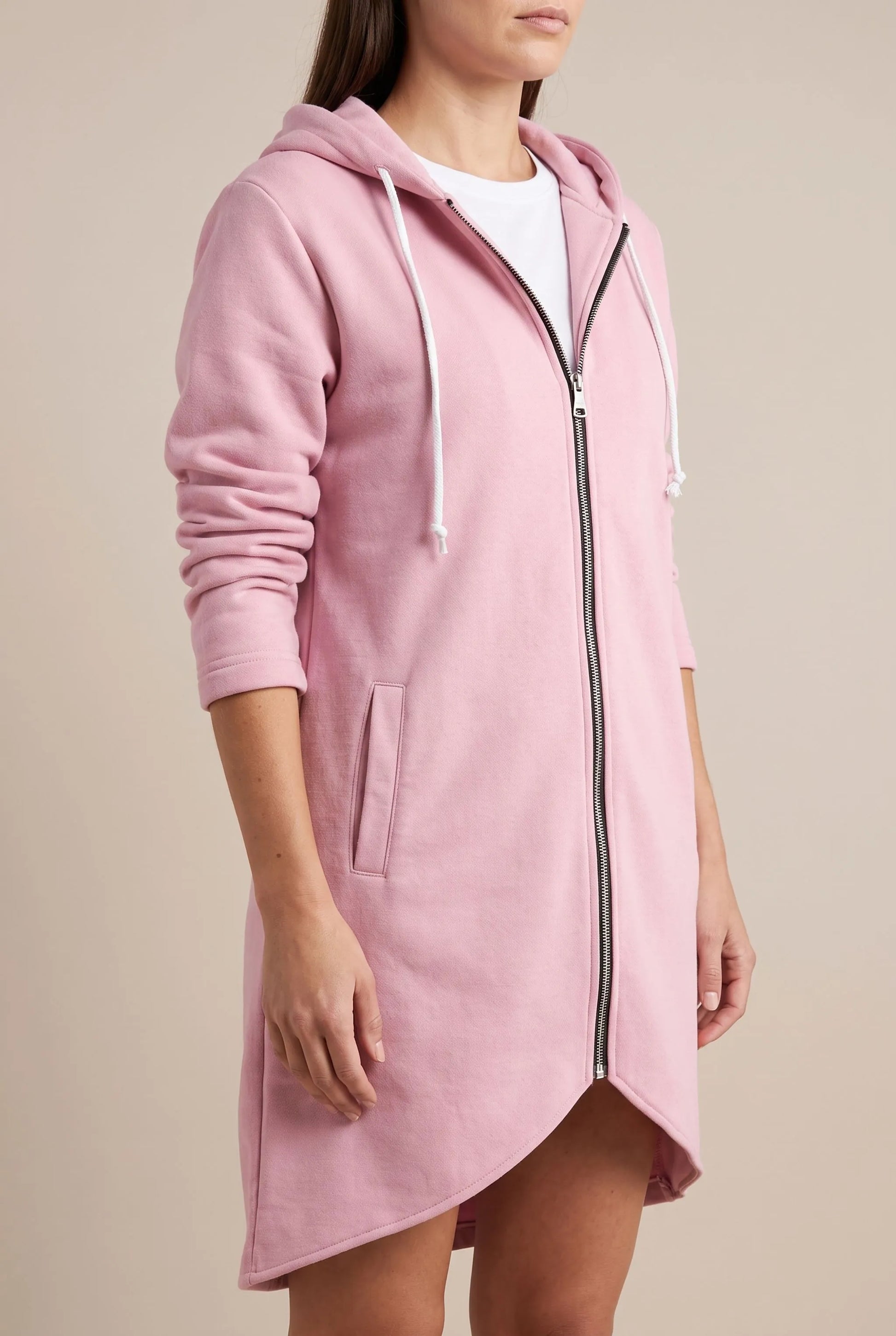 Longzip | Długa Bluza Z Kapturem Damska