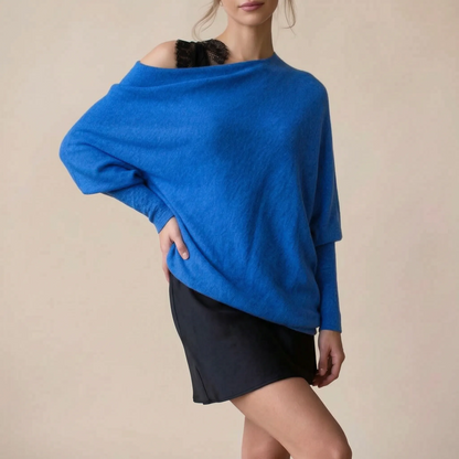 LoungeKnit | Asymetryczny Sweter Damski Oversize