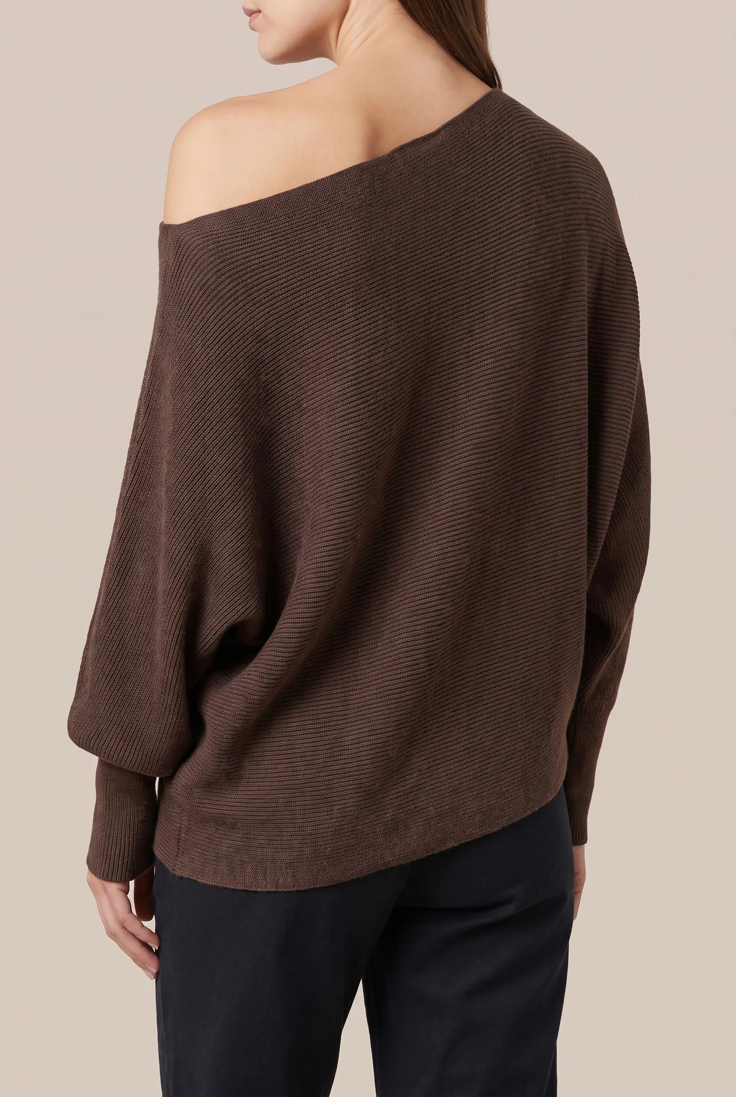 LoungeKnit | Asymetryczny Sweter Damski Oversize